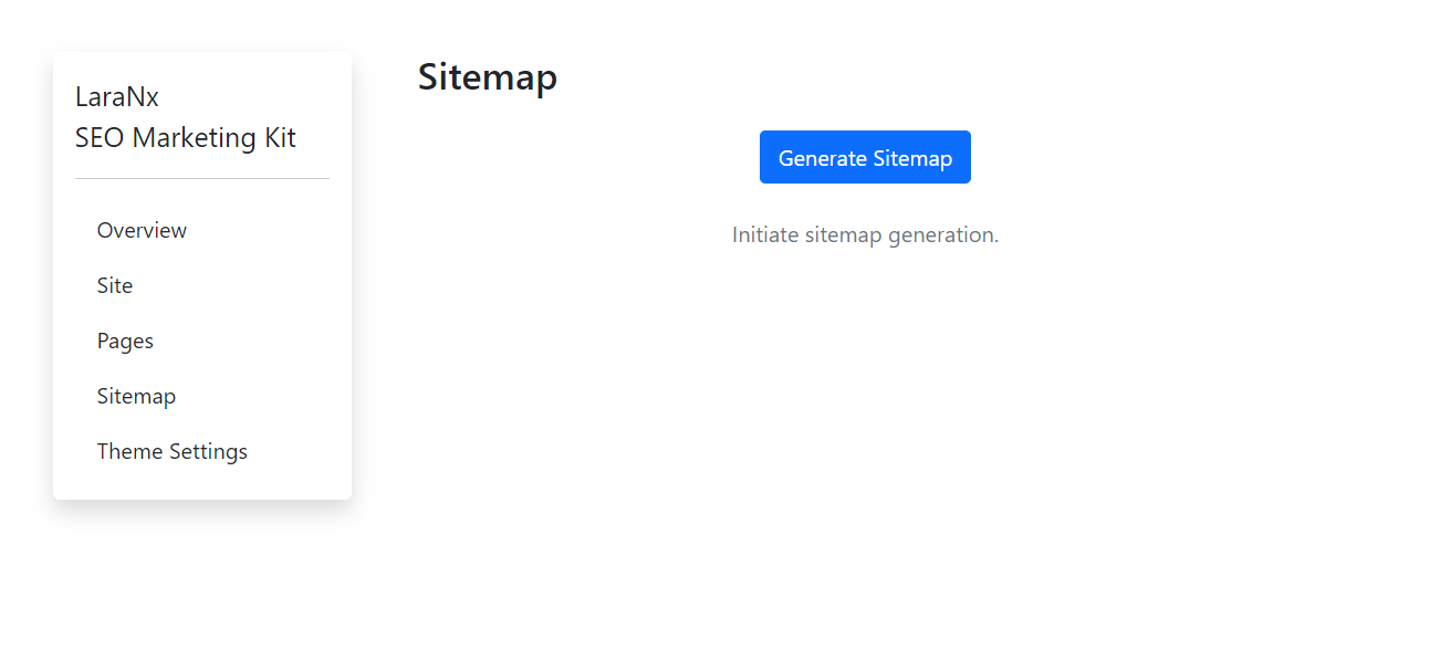 Generate Sitemap
